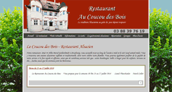 Desktop Screenshot of lecoucoudesbois.com